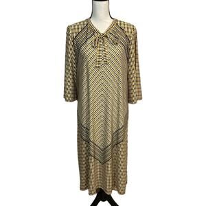 Marc Bouwer Unlimited Geometric Print Shift Dress Size Large